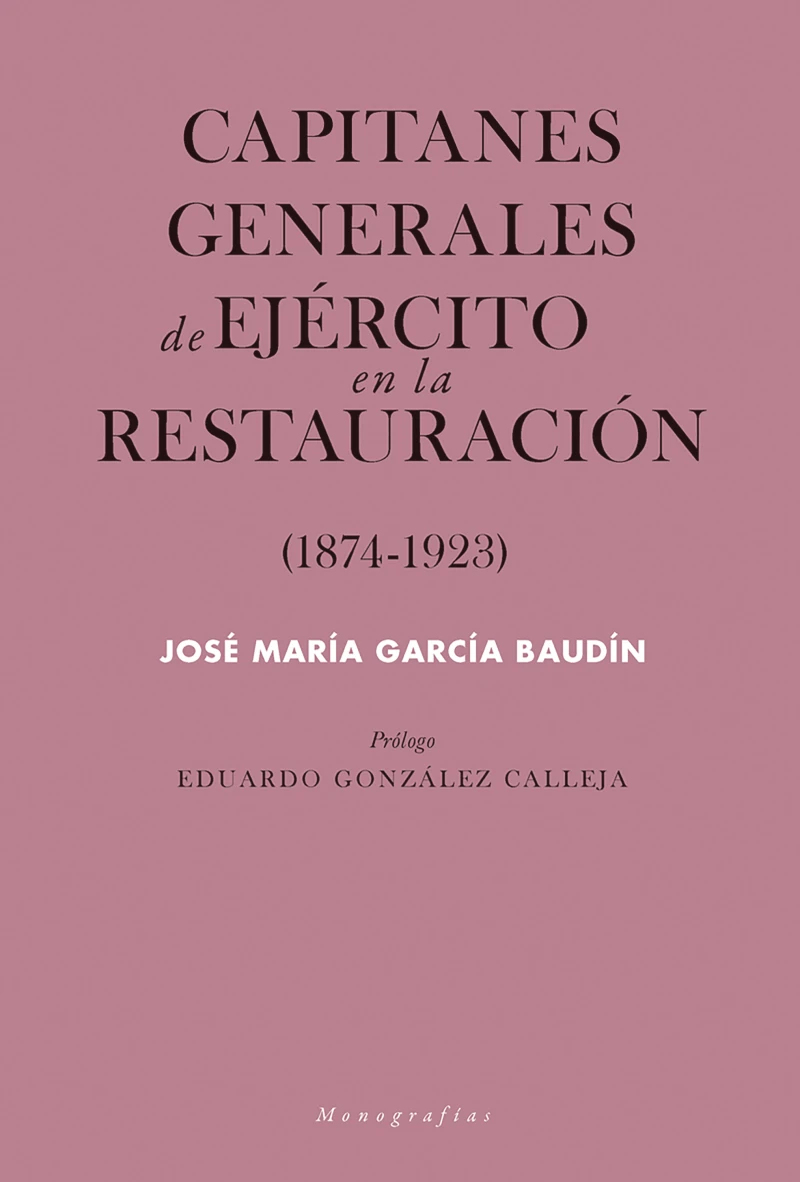 Portada: Capitanes generales de Ejército en la Restauración
