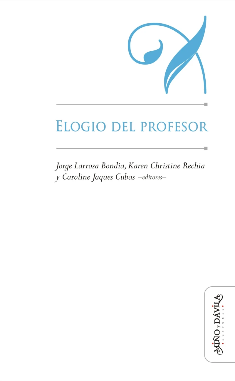 Portada: Elogio del profesor