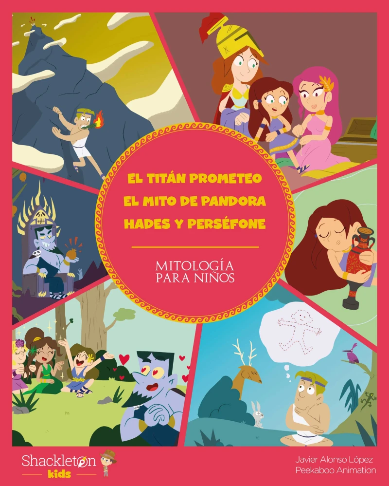 Portada: El titán Prometeo. El mito de Pandora. Hades y Perséfone