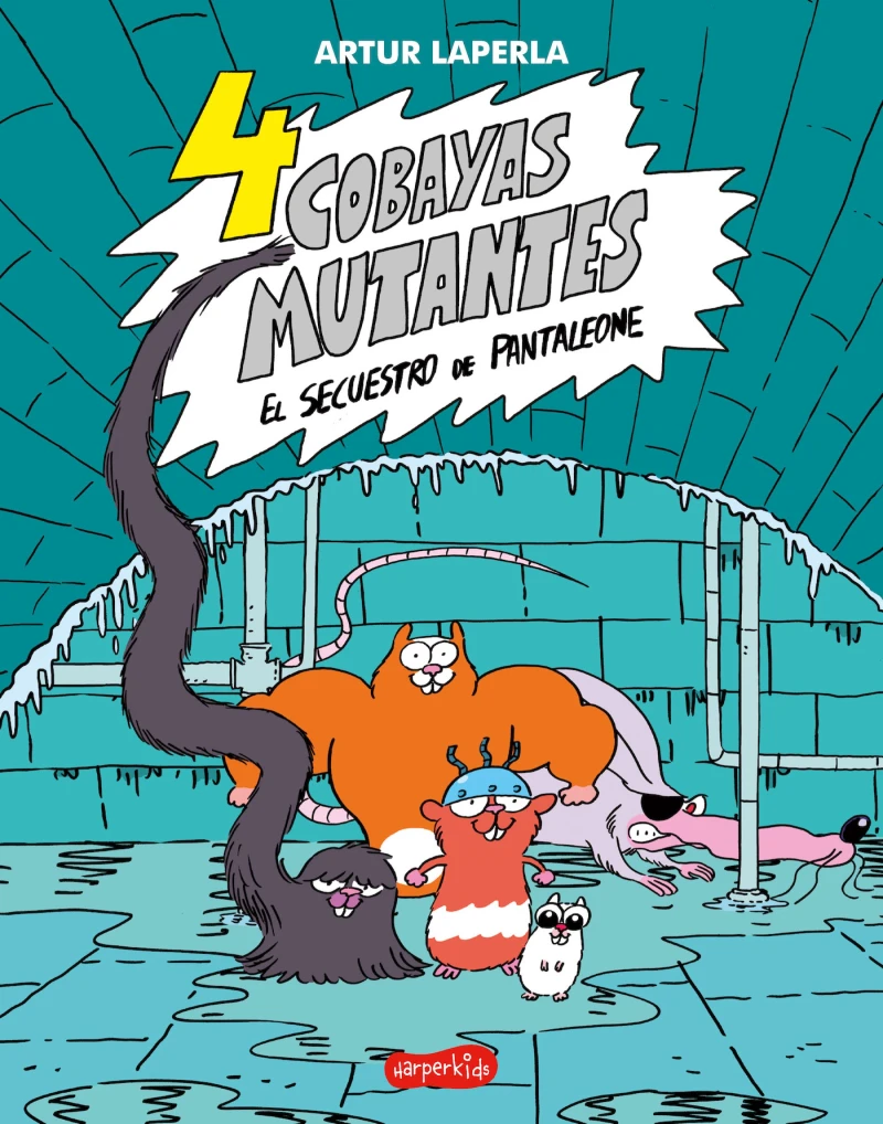 Portada: 4 cobayas mutantes. El secuestro de Pantaleone