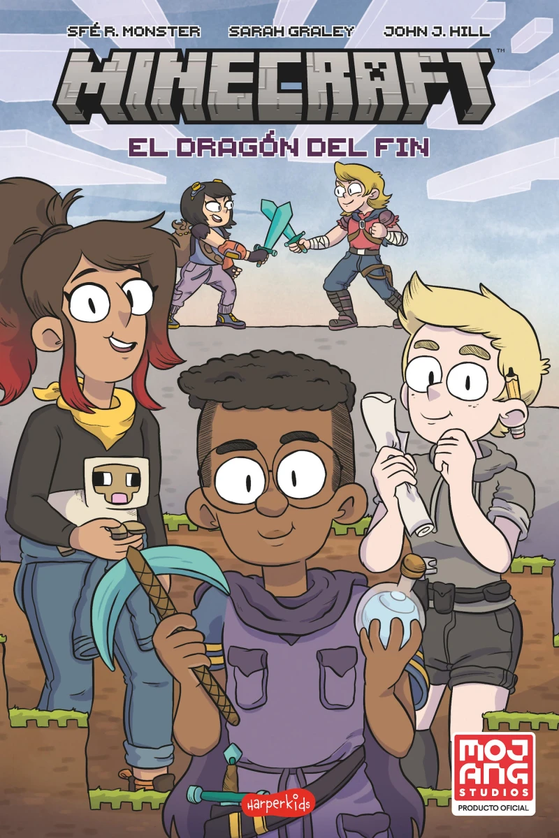 Portada: Minecraft oficial: El Dragón del Fin - cómic