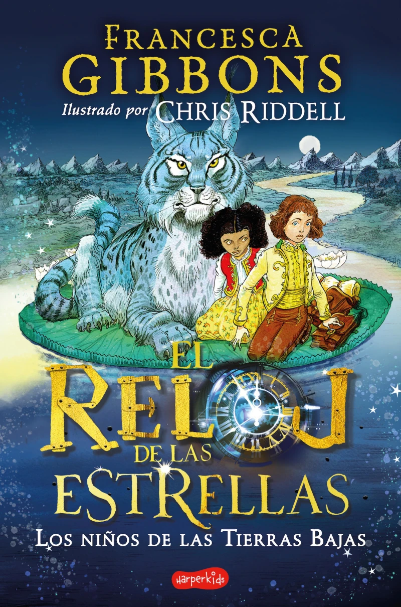 Portada: El reloj de las estrellas 2. Los niños de las Tierras Bajas