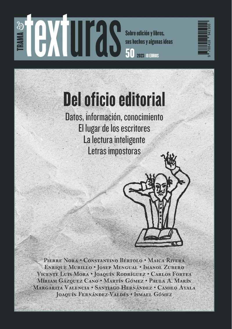Portada: Texturas 50: Del oficio editorial