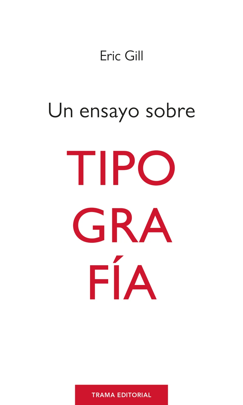Portada: Un ensayo sobre tipografía