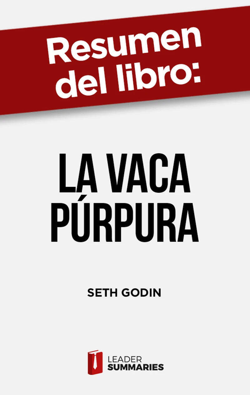 Portada: Resumen del libro "La vaca púrpura" de Seth Godin