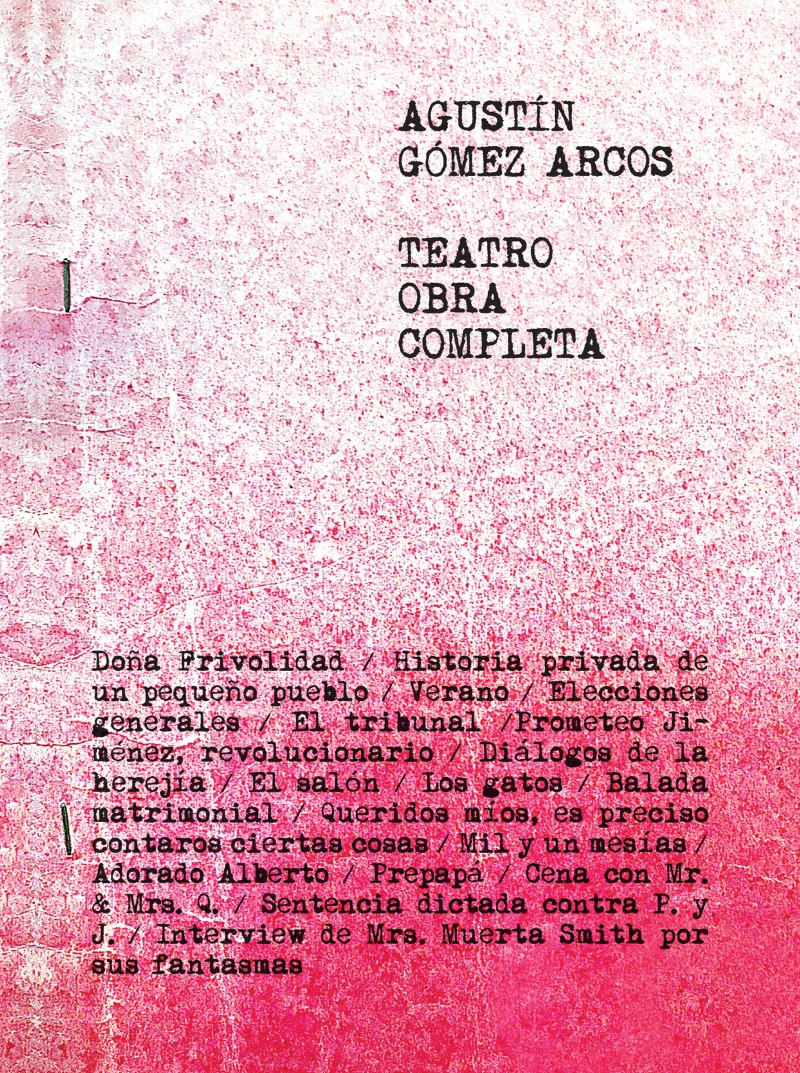 Portada: Teatro. Obra completa