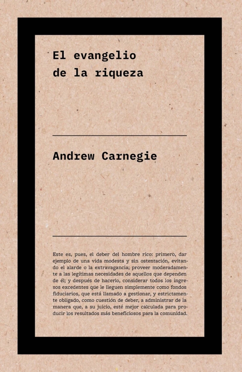 Portada: El evangelio de la riqueza