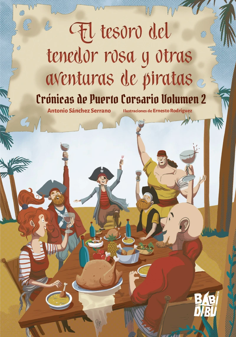 Portada: El tesoro del tenedor rosa y otras aventuras de piratas