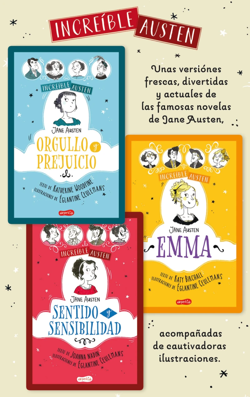 Portada: E-Pack HARPERKIDS Increíble Austen