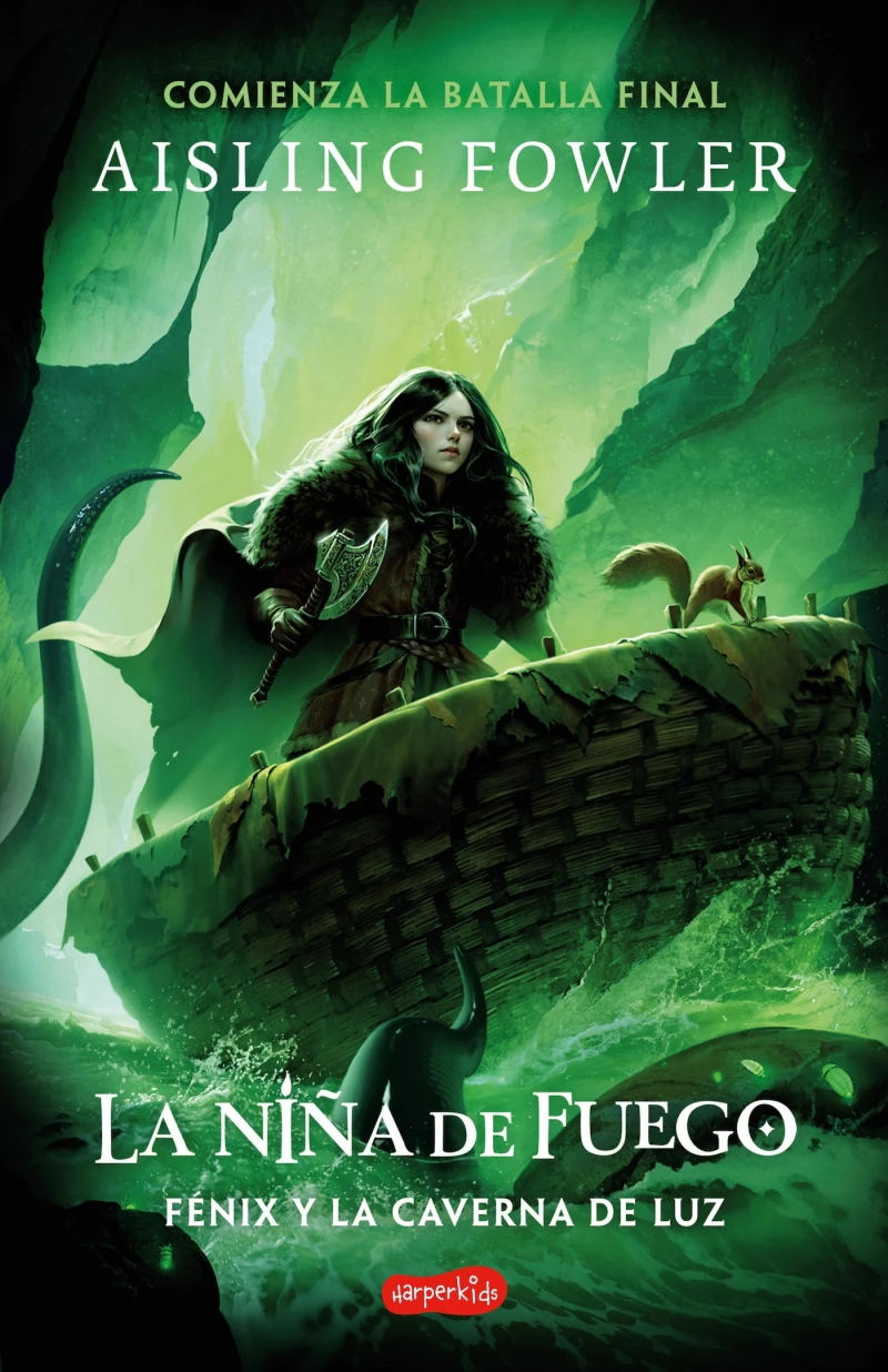 Portada: La Niña de Fuego: Fénix y la Caverna de Luz (Libro 3)