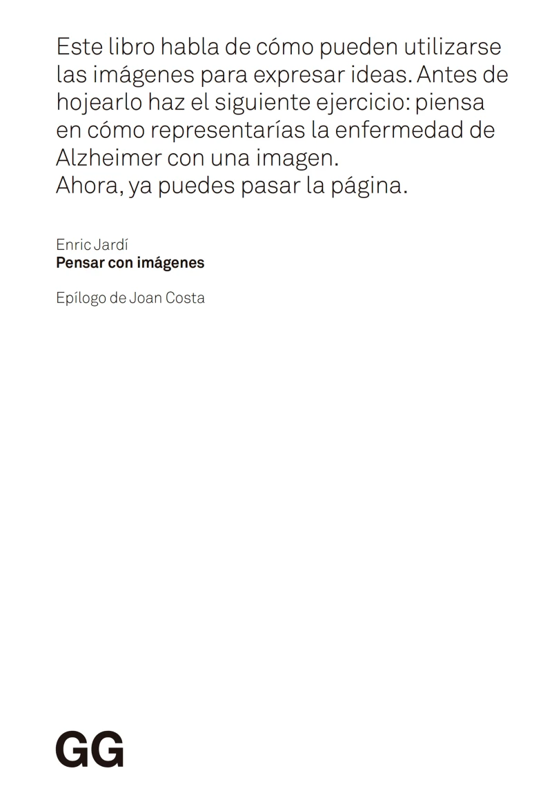 Portada: Pensar con imágenes
