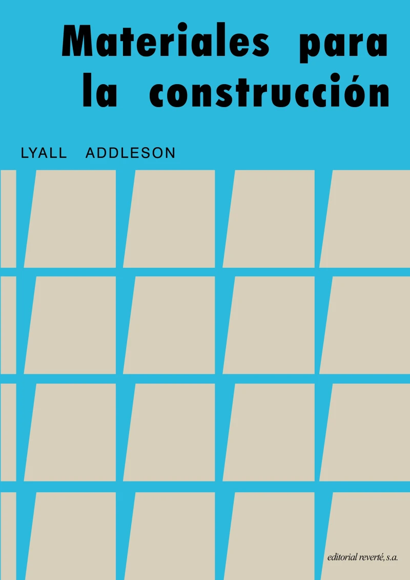 Portada: Materiales para la construcción