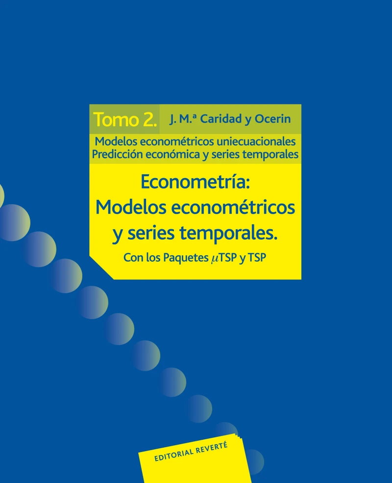 Portada: Econometría: modelos econométricos y series temporales. Tomo 2