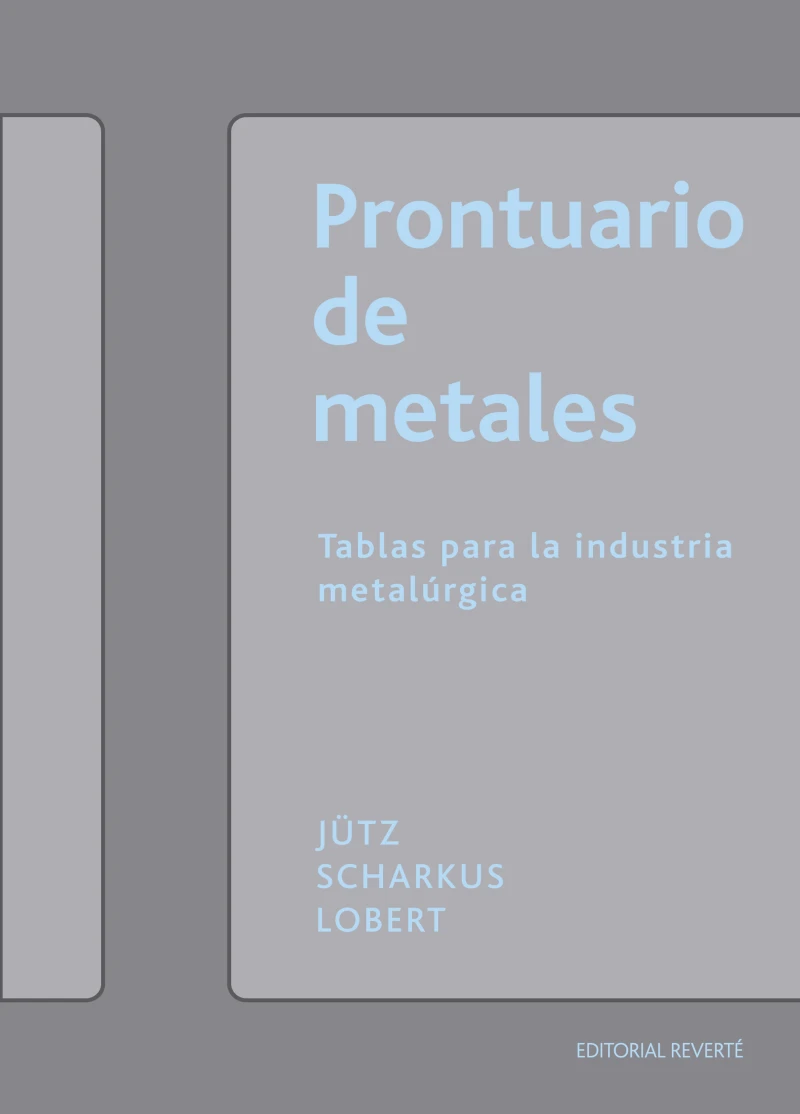 Portada: Prontuario de metales