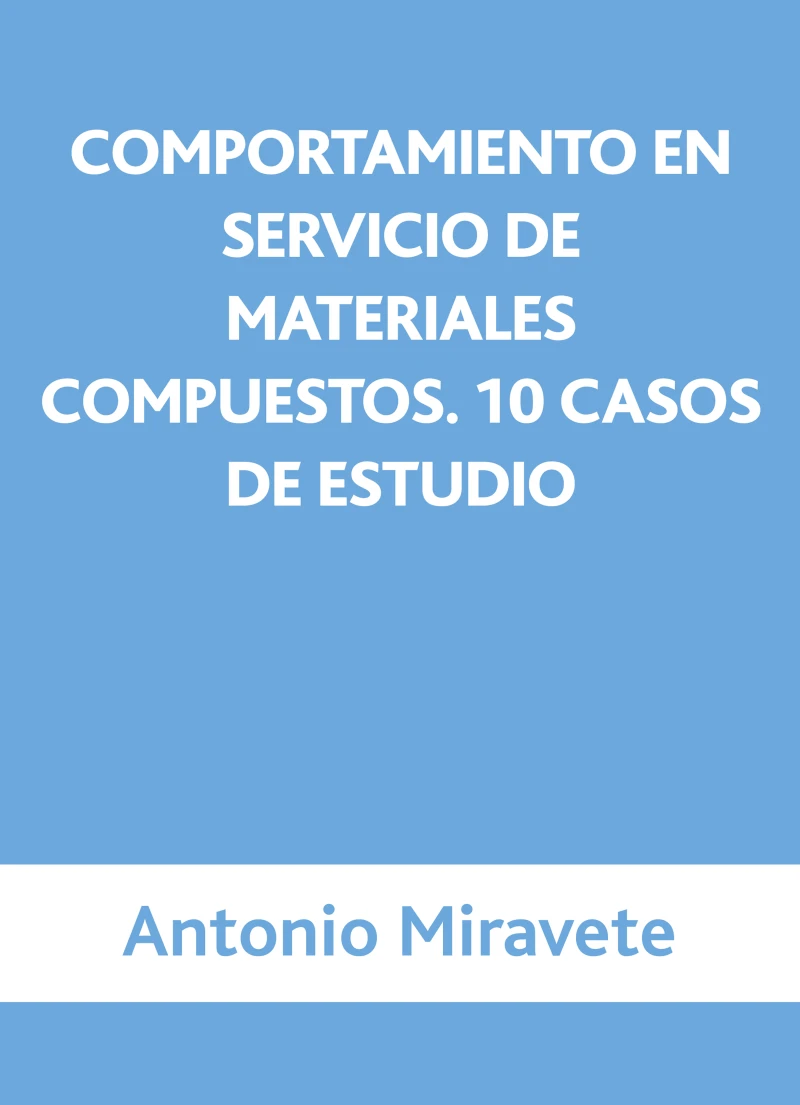 Portada: Comportamiento en servicio de materiales compuestos