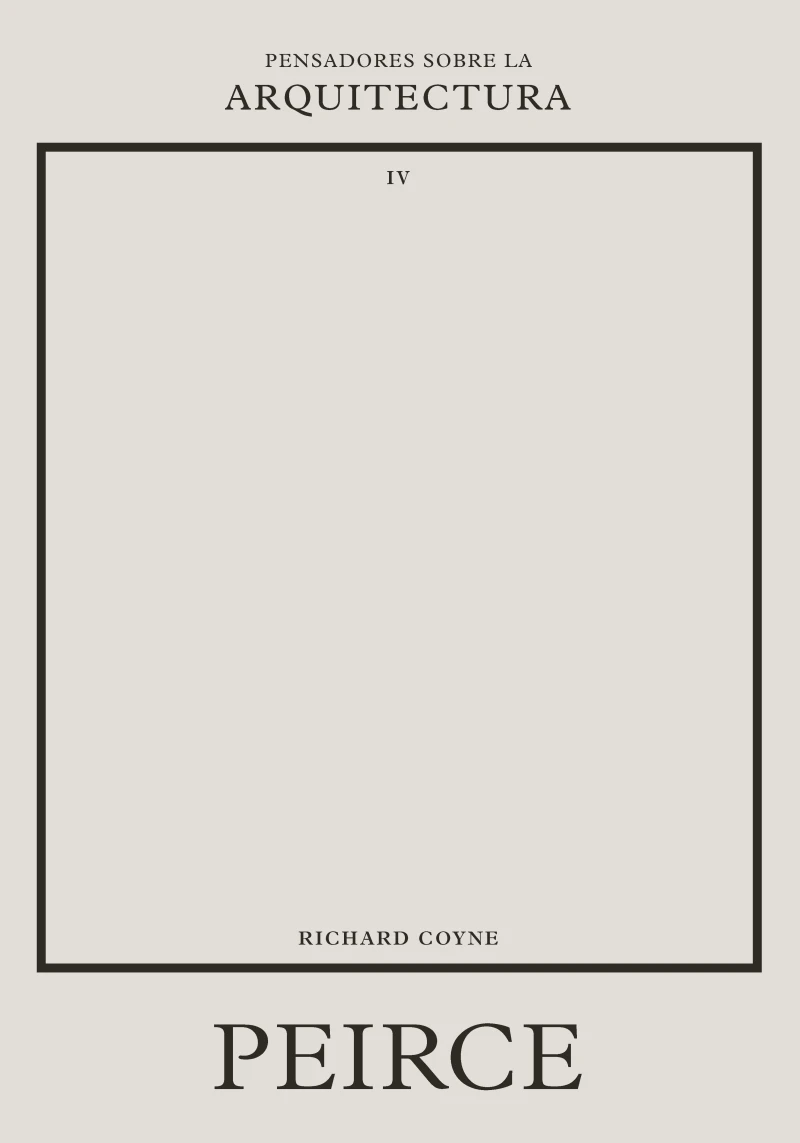 Portada: Peirce sobre la arquitectura