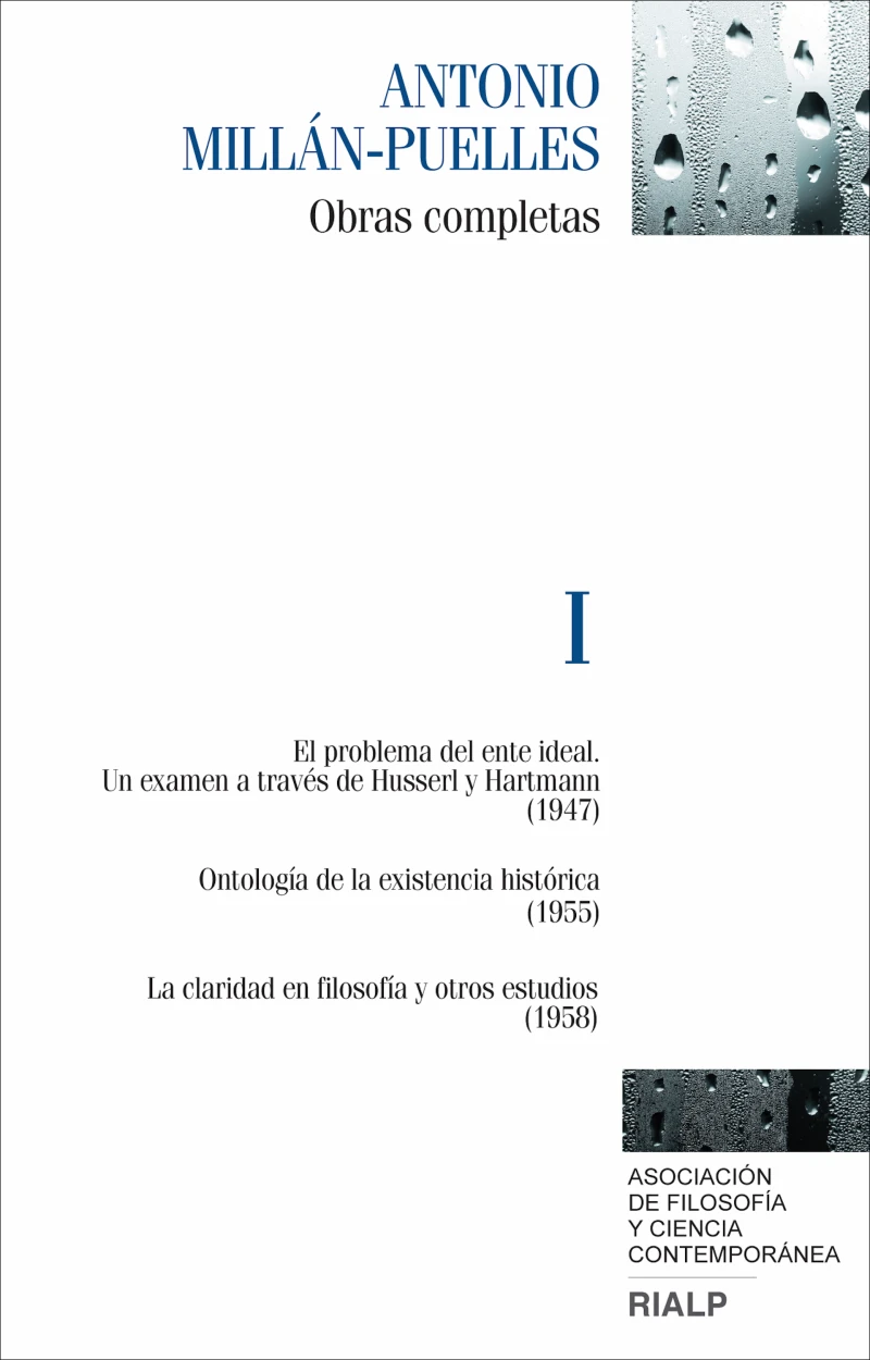 Portada: Millán-Puelles. I. Obras completas
