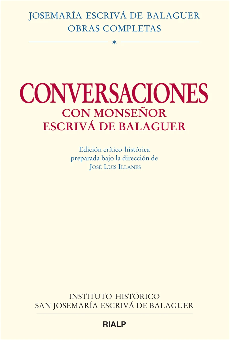 Portada: Conversaciones con Mons. Escrivá de Balaguer
