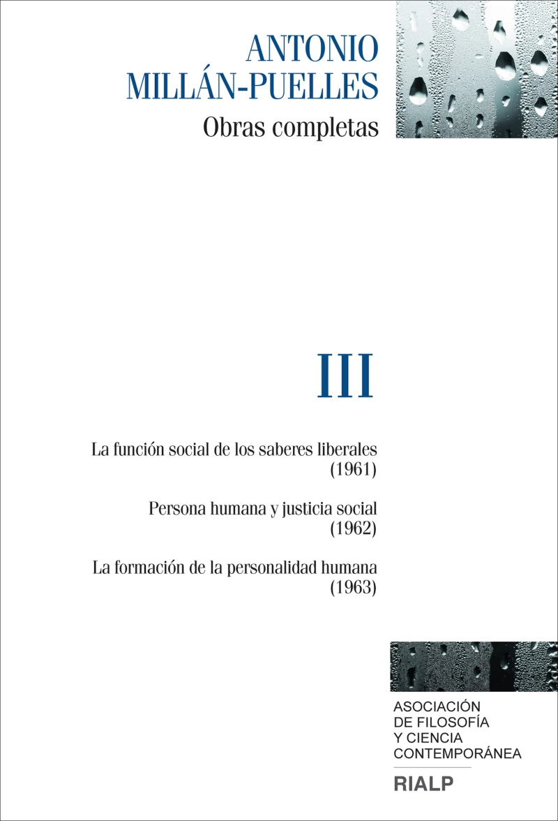 Portada: Millán-Puelles. III. Obras completas