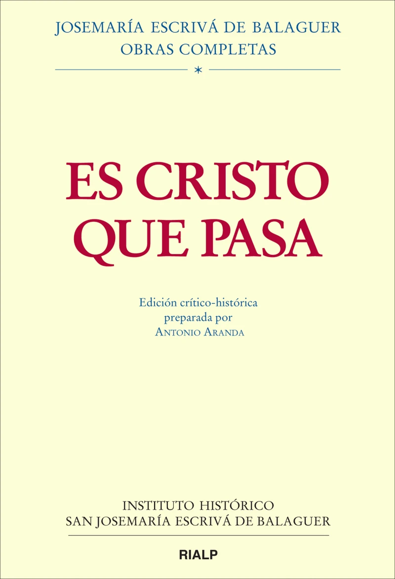 Portada: Es Cristo que pasa