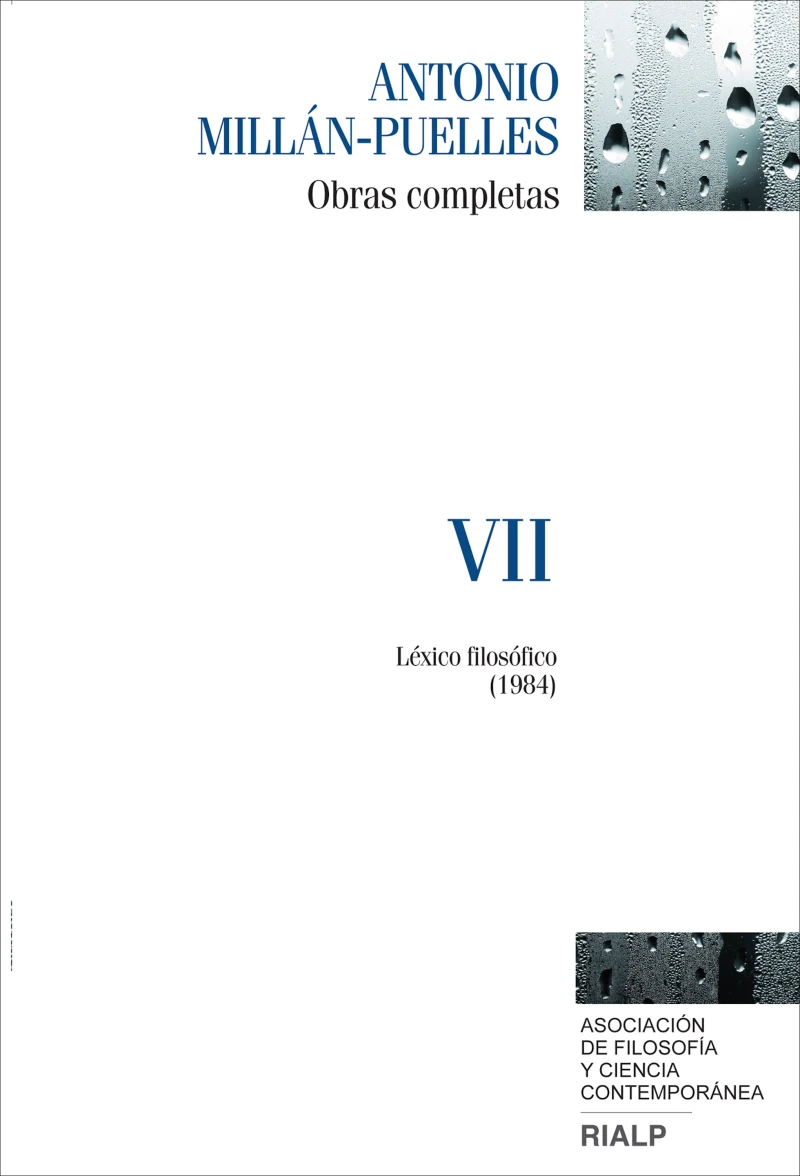 Portada: Millán-Puelles. VII. Obras completas