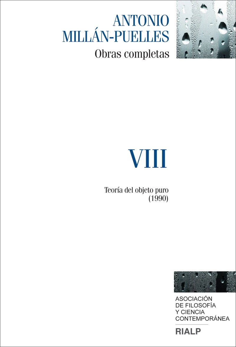Portada: Millán-Puelles. VIII. Obras completas