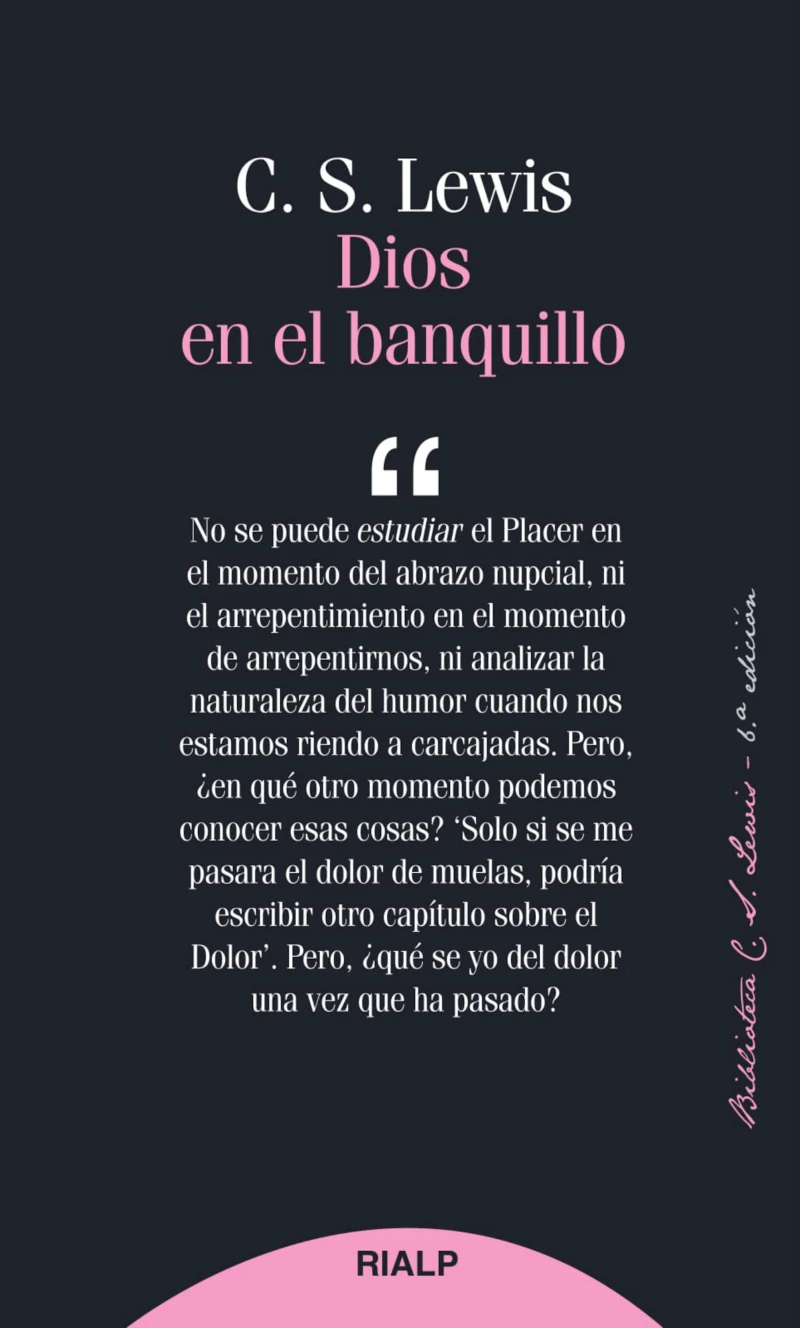 Portada: Dios en el banquillo