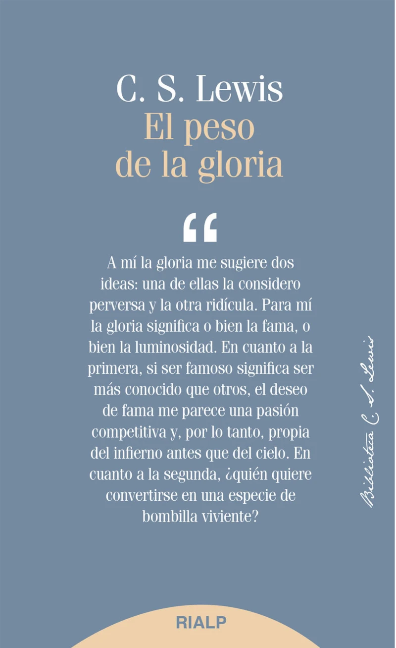 Portada: El peso de la gloria