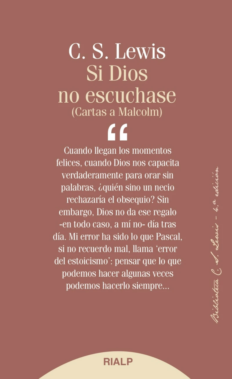 Portada: Si Dios no escuchase