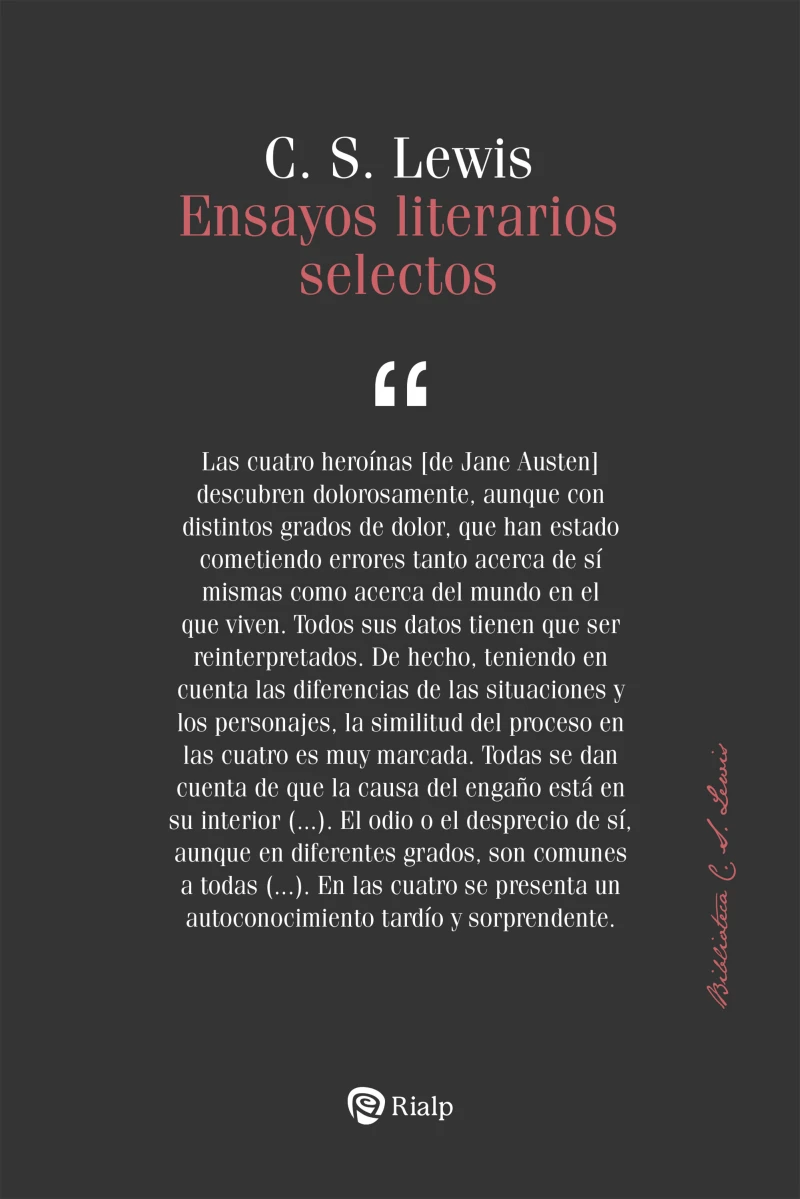 Portada: Ensayos literarios selectos