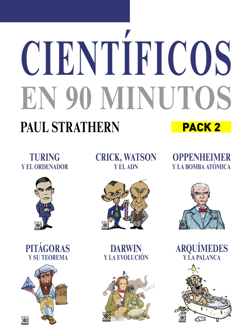 Portada: En 90 minutos - Pack Científicos 2