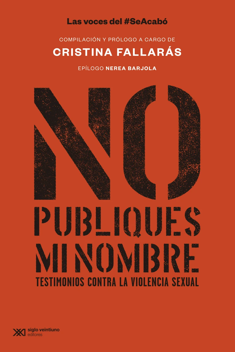 Portada: No publiques mi nombre