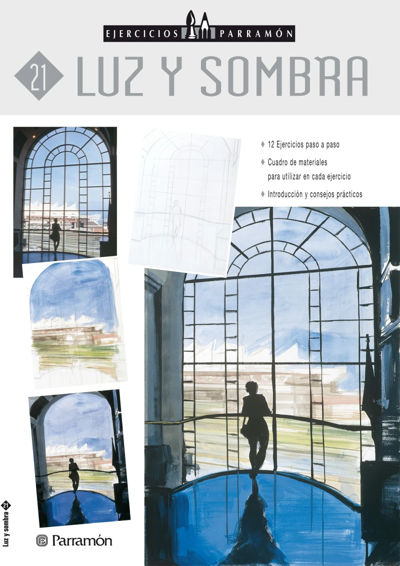 Portada: Ejercicios Parramón. Luz y sombra