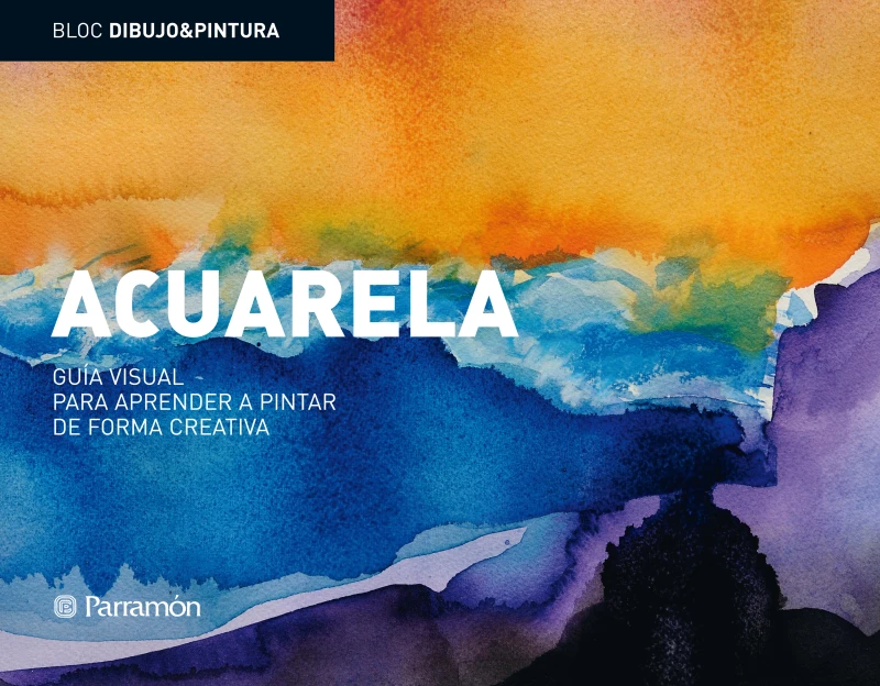 Portada: Bloc D&P: Acuarela: Guía visual para aprender a pintar de forma creativa