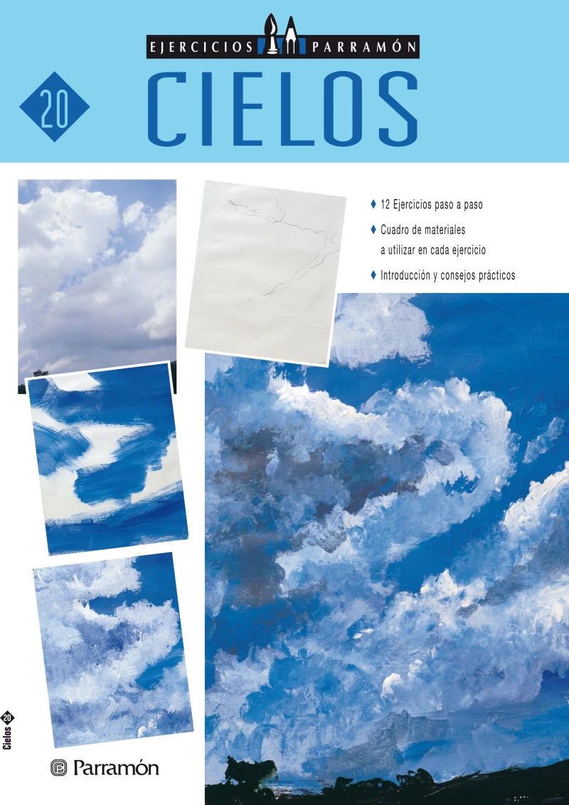 Portada: Ejercicios Parramón. Cielos