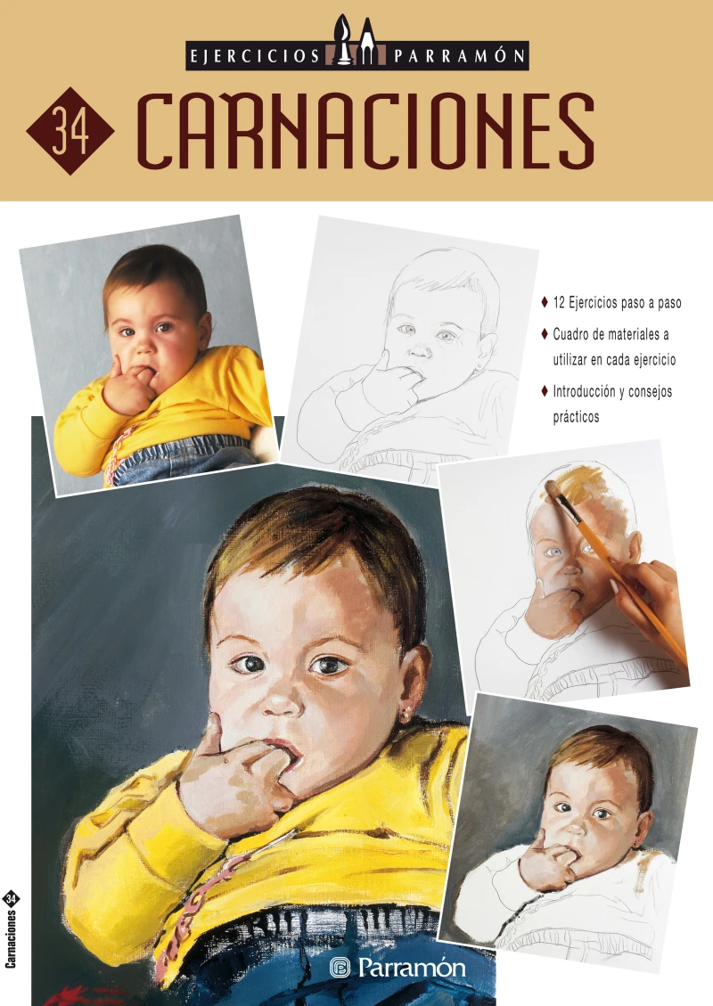 Portada: Ejercicios Parramón. Carnaciones
