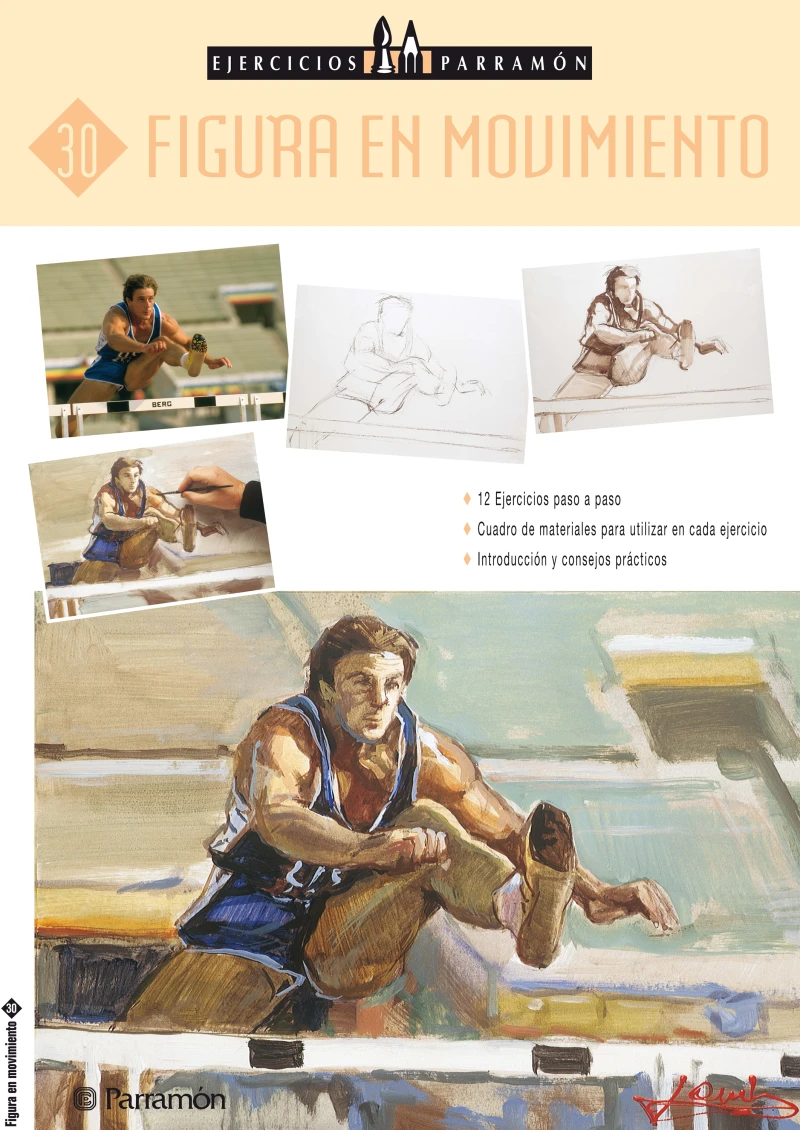 Portada: Ejercicios Parramón. Figura en movimiento