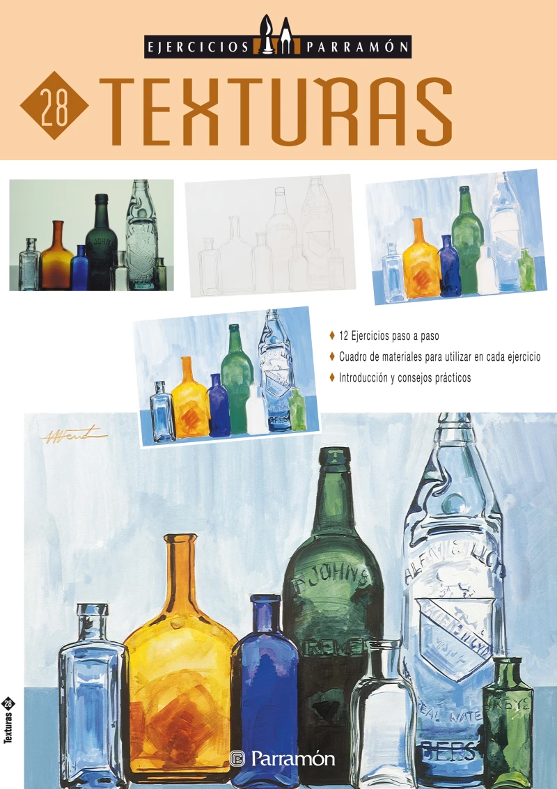 Portada: Ejercicios Parramón. Texturas