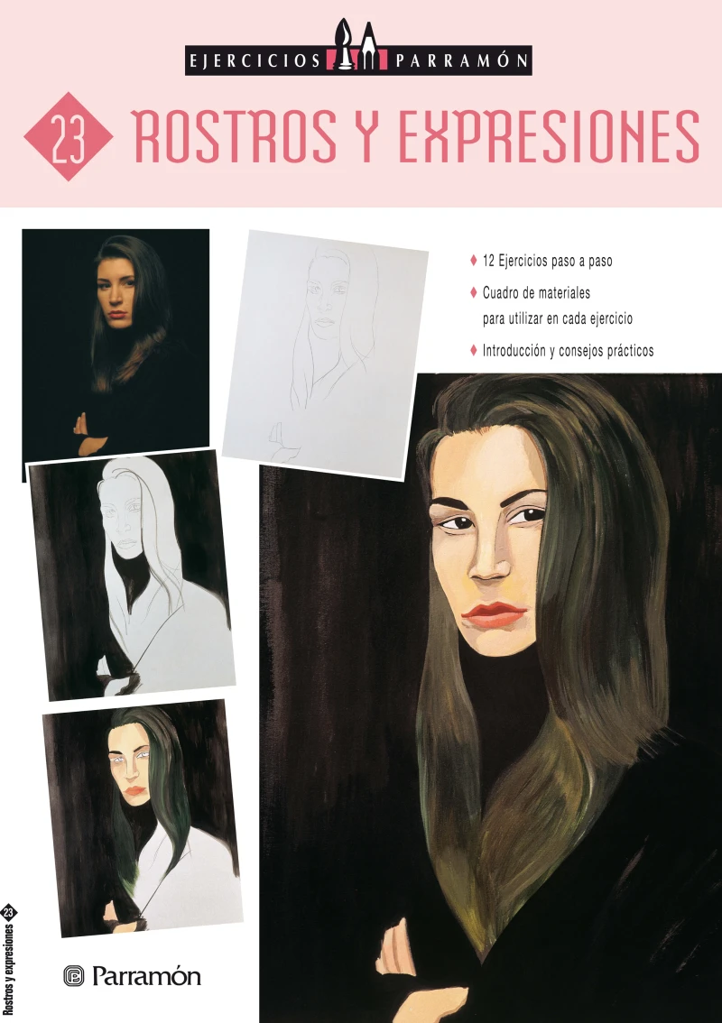 Portada: Ejercicios Parramón. Rostros y expresiones