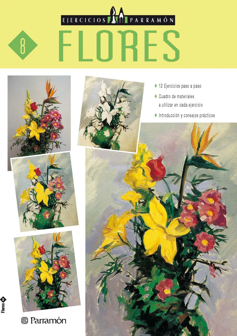 Portada: Ejercicios Parramón. Flores