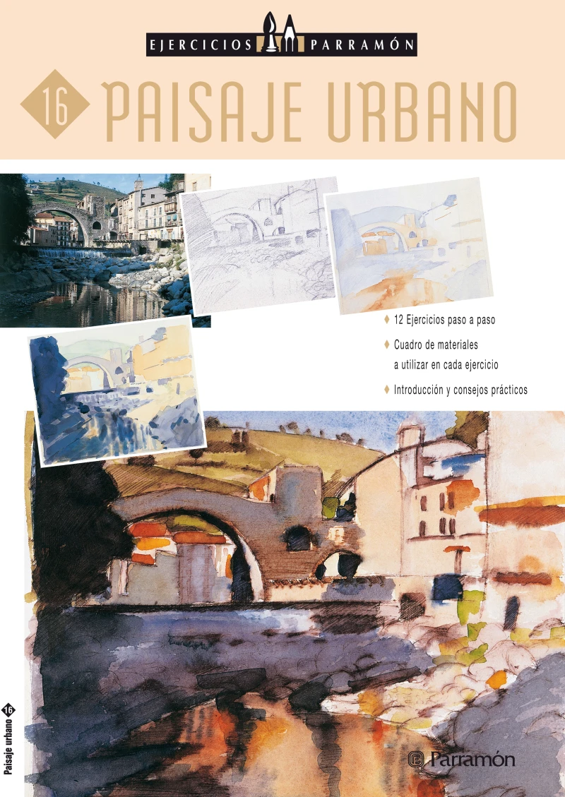 Portada: Ejercicios Parramón. Paisaje urbano