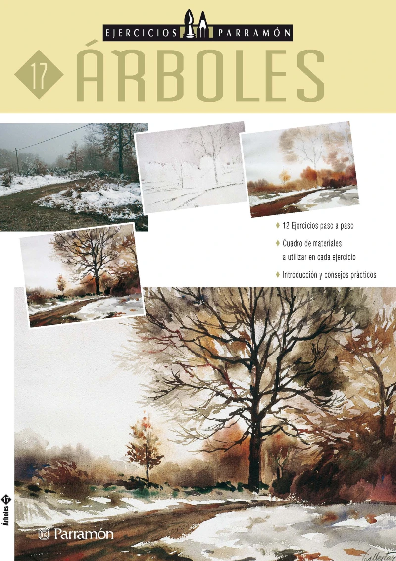 Portada: Ejercicios Parramón. Árboles