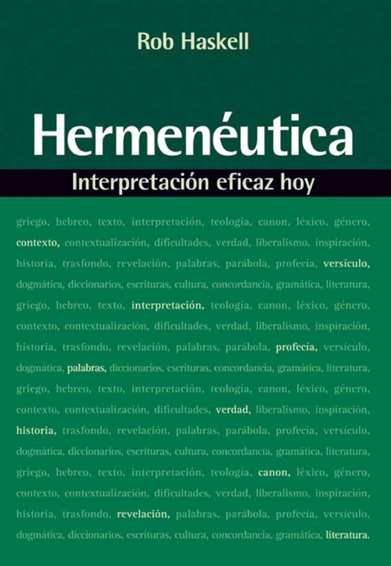 Portada: Hermenéutica: Interpretación eficaz hoy