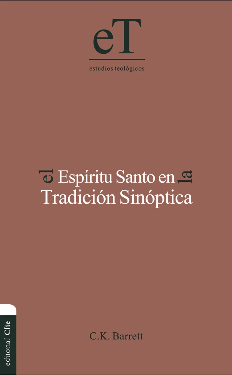 Portada: El Espíritu Santo en la tradición sinóptica