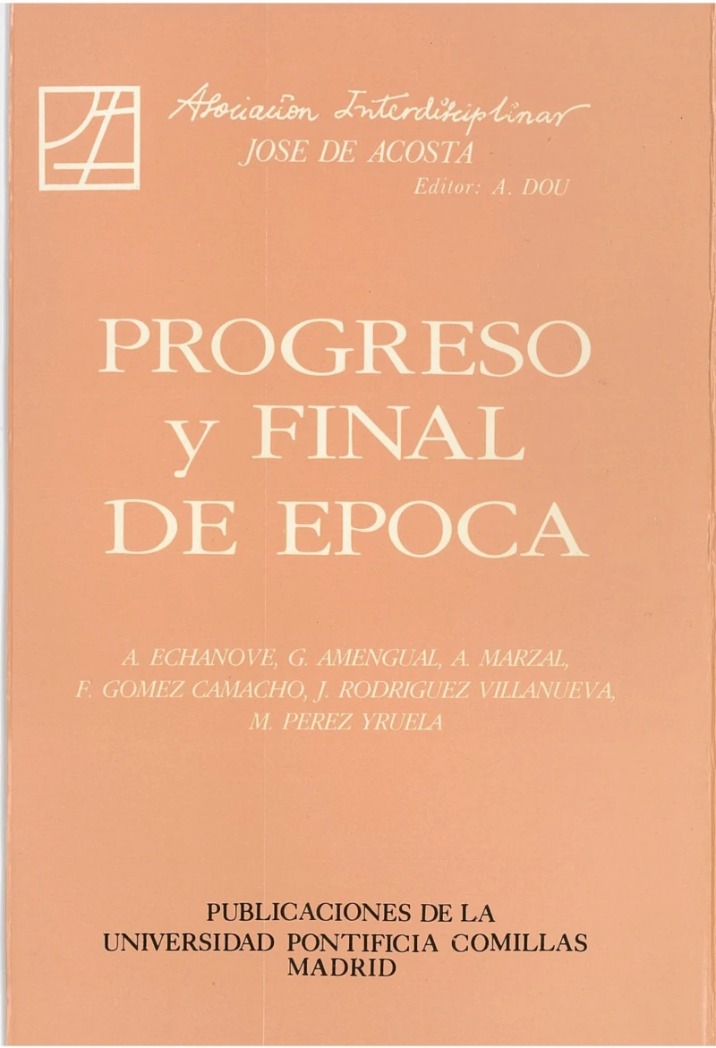 Portada: Progreso y final de época