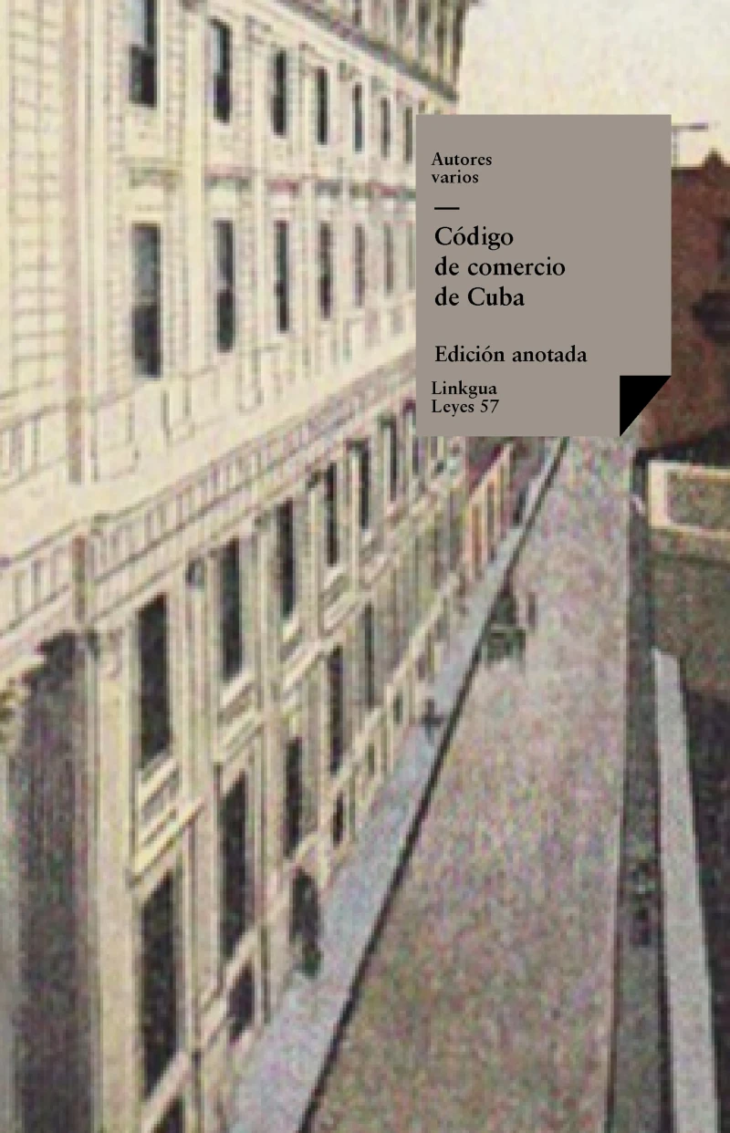 Portada: Código de comercio de Cuba