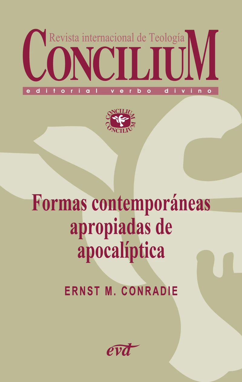Portada: Formas contemporáneas apropiadas de apocalíptica. Concilium 356 (2014)