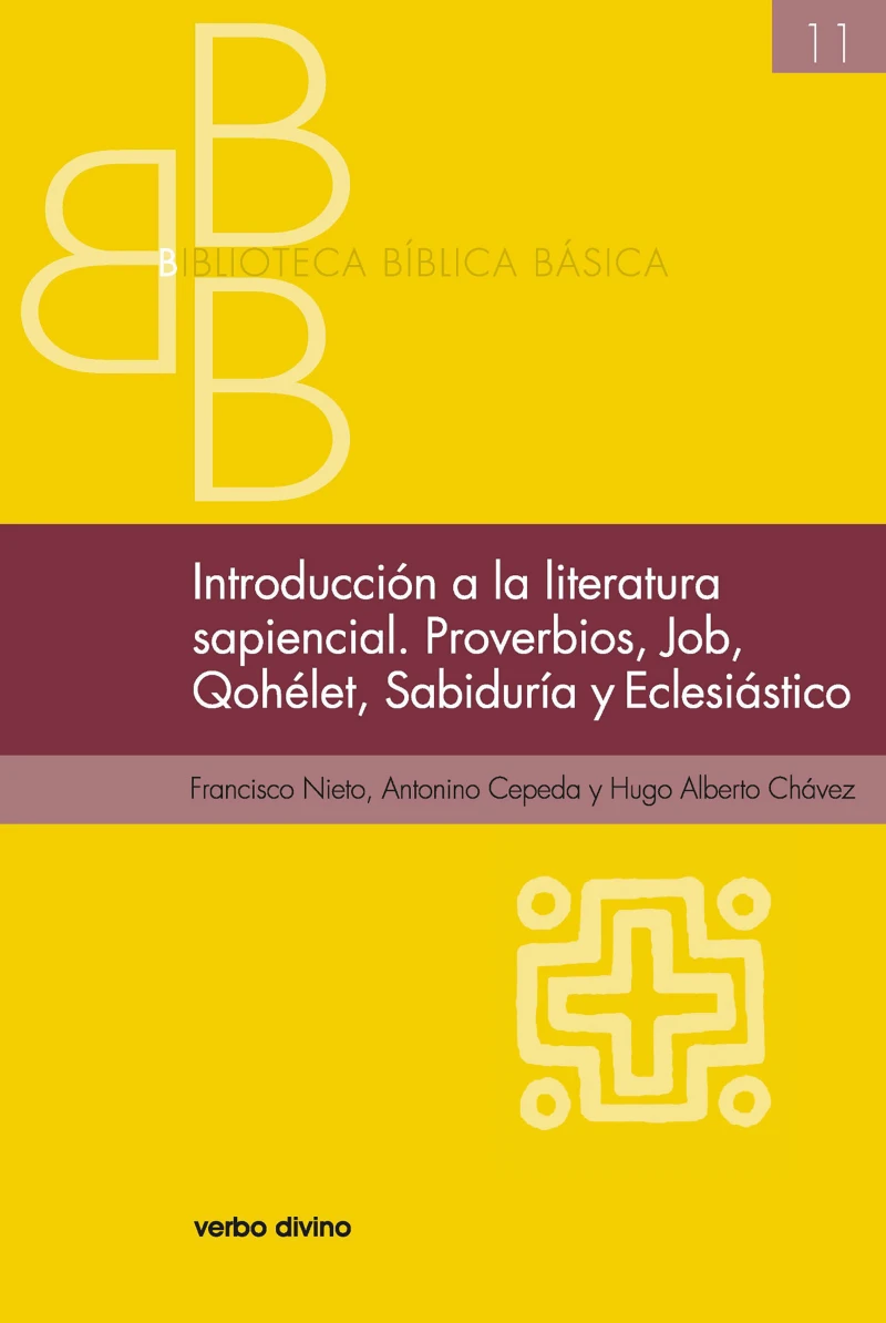 Portada: Introducción a la literatura sapiencial. Job, Qohelet, Proverbios, Sabiduría, Eclesiástico