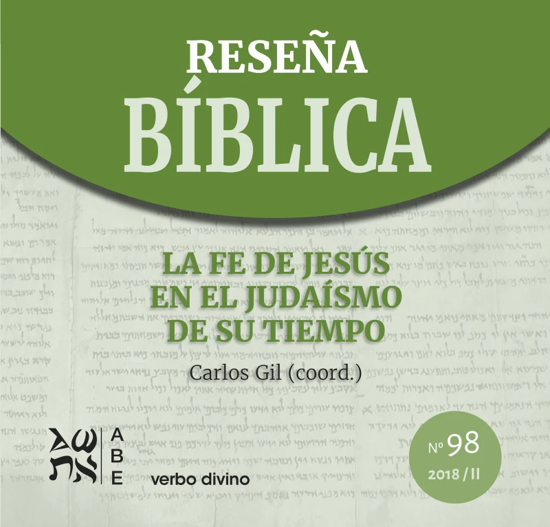Portada: La fe de Jesús en el judaísmo de su tiempo