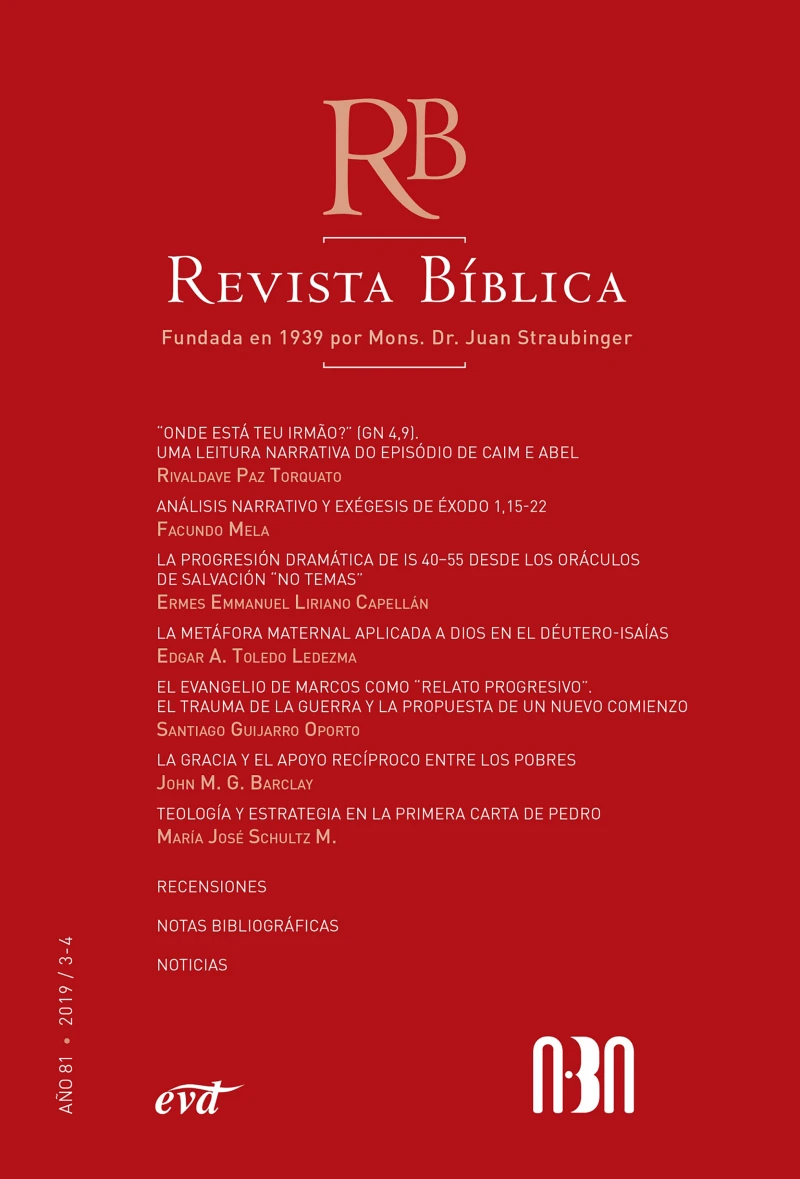 Portada: Revista Bíblica 2020/1-2 - Año 82